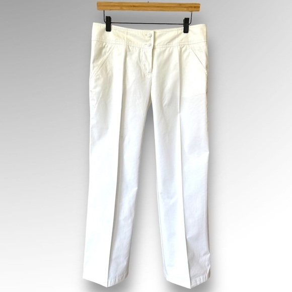 Valentino Womens White Dress Pants Sz 8/44 - Picture 1 of 6